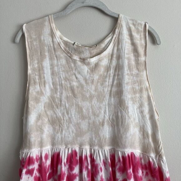 Free People Womens Tie Dye Anytime Hot Hibiscus Combo Tank Top Size Small - Picture 5 of 8